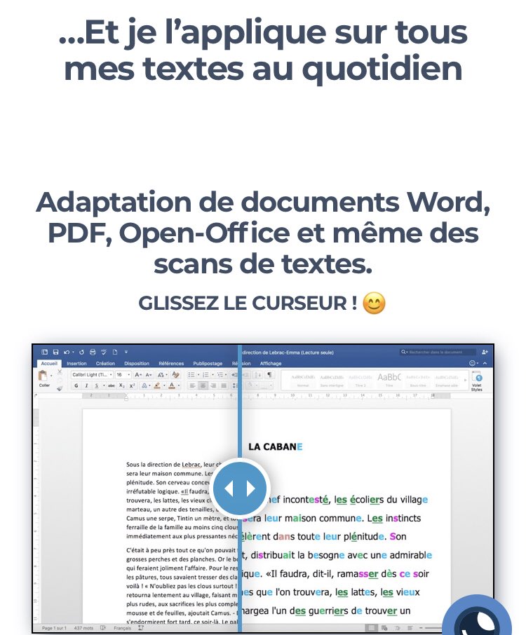 isafil's tweet photo. La lecture facilitée pour tous nos élèves #DYS grâce à la solution numérique ⁦@aidodys1 👍👍👍⁩ https://t.co/um1yWgxWtc
