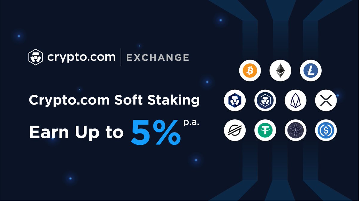https://t.co/vCNztABJoG Soft Staking Goes Live on the Exchange. Earn up to  5% on idle fund balances of 11 coins. Details here -  https://t.co/j0HIN6MUlF $CRO #CRO #CryptoComExchange