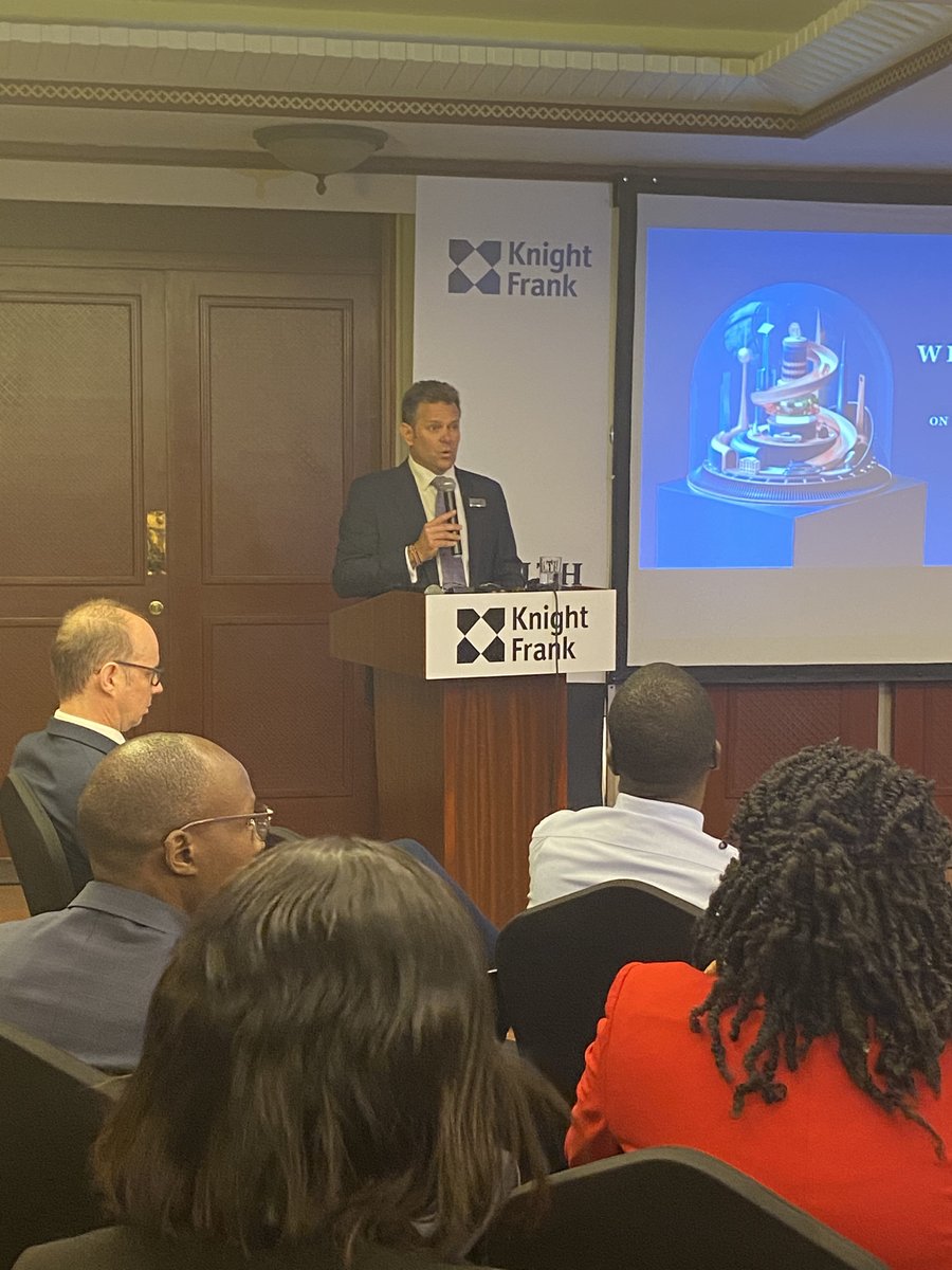 Knight Frank Kenya MD <a href="/WoodhamsBen/">ben</a> welcoming guests and media as we unveil the #WealthReportKE  #KnightFrankKenya #wealthreport