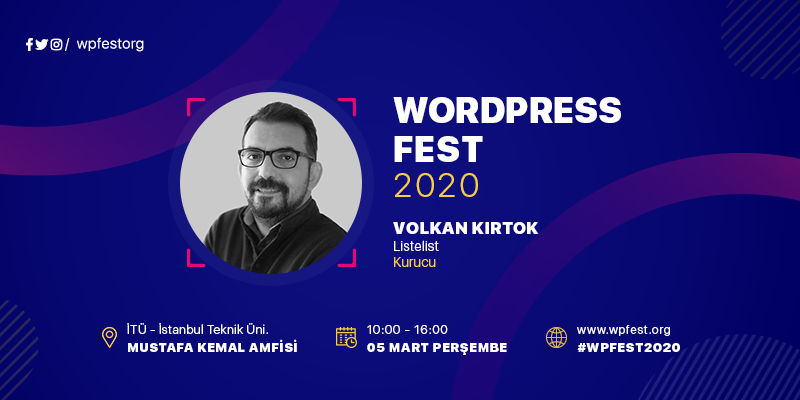 wpfestorg's tweet photo. 😎🎯WPFest için SON GÜN! WordPress Başarı Hikayeleri panelimizde @ListeList kurucusu  Volkan Kırtok bizlerle olacak. Listelist'in hikayesini kaçırmamak için hemen yerini ayırt:https://t.co/A7YW93AAvb @vkirtok https://t.co/q3qiaaOWvX