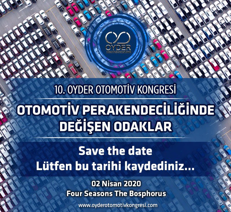 gencoyder's tweet photo. OYDER’in düzenlediği Türk Otomotiv Perakendeciliğinin en büyük organizasyonu 10.kez yerli ve yabancı uzmanlar ve çok değerli konuşmacılar ile 02 Nisan 2020’de gerçekleşecek.
Gelecek ufukları beraber keşfedeceğiz. 

https://t.co/8Zc0L3AuTP  

@Oyder_ https://t.co/uv1FyqtuB4