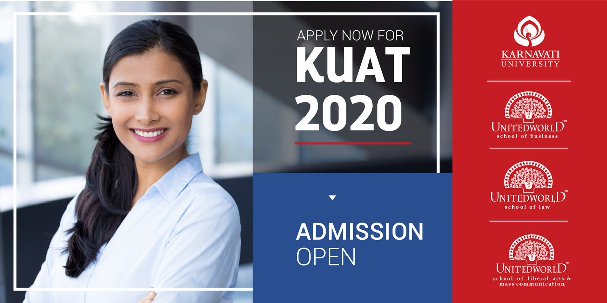 Karnavati University Admission Test | Entrance Exam | 26th April 2020⁣
⁣
Apply ⁣online: 
karnavatiuniversity.edu.in/entrance-exam-…

For more details, please call us @9667048555⁣⁣
⁣⁣
#kuat #entranceexam #bba_llb #bahonours #degreecourses #bbacourse #liberalarts #ugat #masscommunication