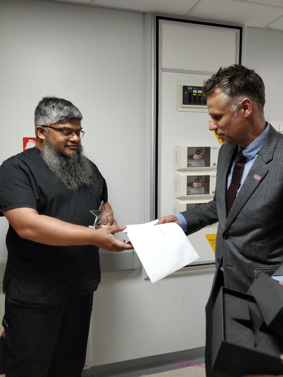 Inspiring evening at staff awards last night so many amazing staff.  The inspirational leader of the year Dr. Waqas khaliq (Vic) didn't make it there as busy working so the awards went to him! <a href="/LG_NHS/">Lewisham and Greenwich NHS Trust</a> <a href="/bentravisceo/">Ben Travis</a> @AngelaH_LGT