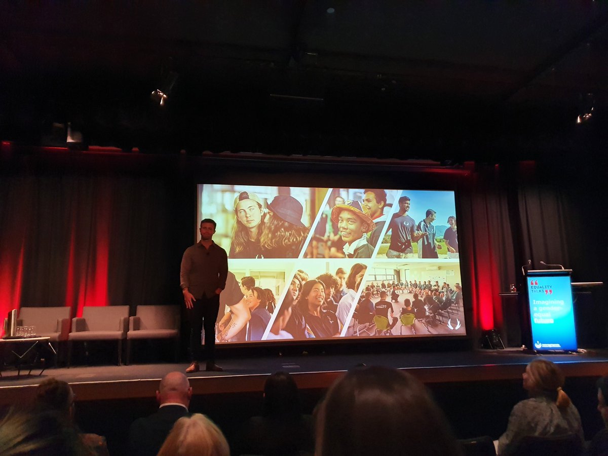 We need to invest in early intervention and a preventative framework to change young men and our concepts of masculinity - Hunter Johnson at #EqualityTalks