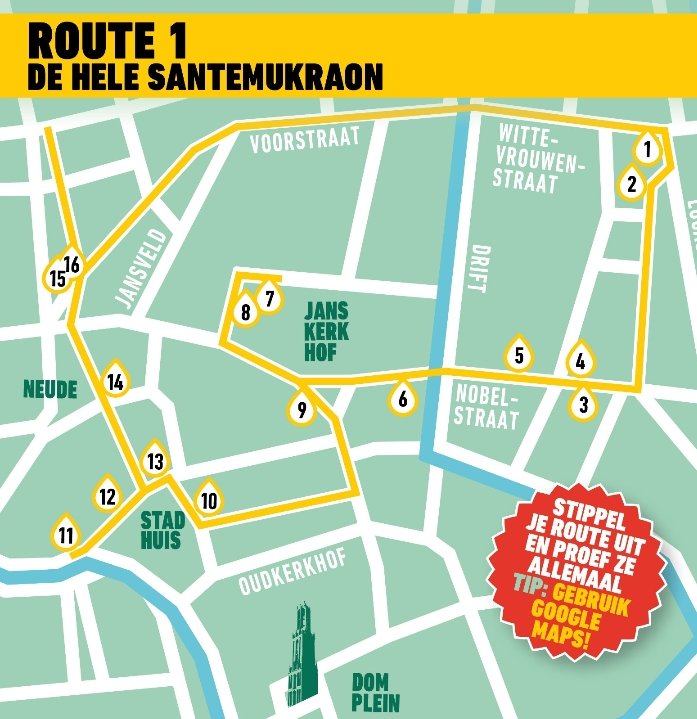 Volg 1 van de 3 routes of stippel je eigen route uit! #streekbierfestival
<a href="/CafeTilt/">Eetcafe Tilt!</a> @cafedestad <a href="/cafepandje/">café 't Pandje</a> #grandcafedevrienden <a href="/florinutrecht/">Florin Utrecht NL</a> <a href="/LudenUtrecht/">Luden Utrecht</a> @HofmanCafe #dejansbar #hemingway <a href="/DeZaakUtrecht/">Cafe de Zaak</a>  <a href="/WinkelvanSinkel/">Winkel van Sinkel</a> <a href="/STAN_AND_CO/">STAN & CO.</a> <a href="/UbicaUT/">Ubica Utrecht</a> #liquorbar #cafehethart #voortuin