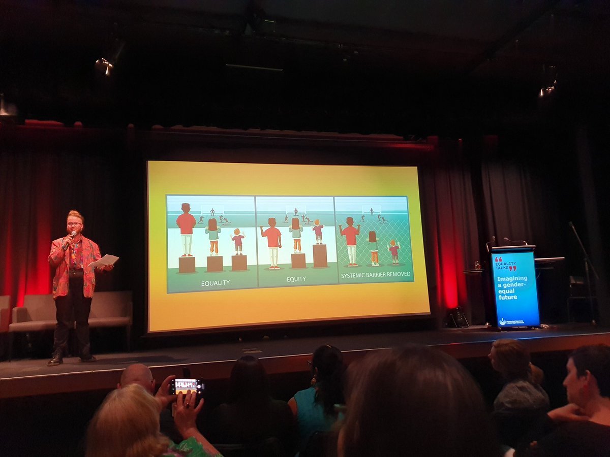 We need to acknowledge that we can be privileged in some ways and marginalised in others at the same time - Nevo Zisin at #EqualityTalks