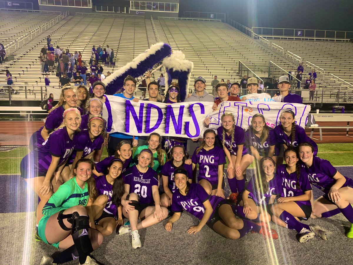 PNGgirlssoccer's tweet photo. Great atmosphere at the reservation tonight. Lots of alums, Indian spirit, Leo Weeks and coaches there supporting. We swept the dogs JV won 3-0 and varsity 3-1. #alwaysbefaithful #thisteamisspecial https://t.co/iceJYhiaLW