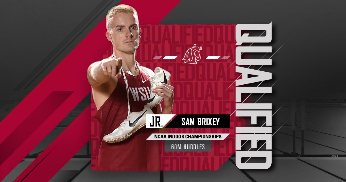 WSUCougarXCTF's tweet photo. QUALIFIED❗️ @SLBrixSquad punched his ticket to the NCAA Indoor Championships! 

#GoCougs | #CougsVsEverybody https://t.co/99F6wVdYdq