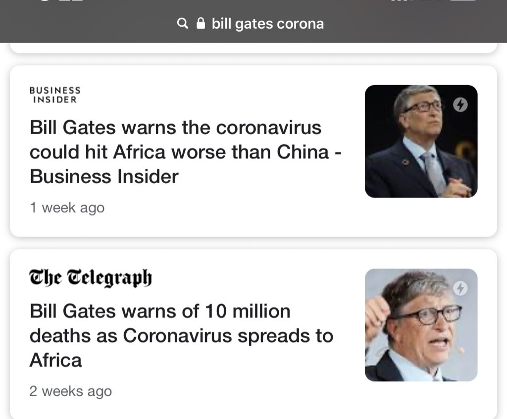 So obviously I googled “what does Bill Gates think about all this” three weeks ago and there were a few financial articles.I spent some of Super Tuesday in a bit of a research rabbit hole. I’m just going to call it now. I was right to be worried 3 weeks ago.