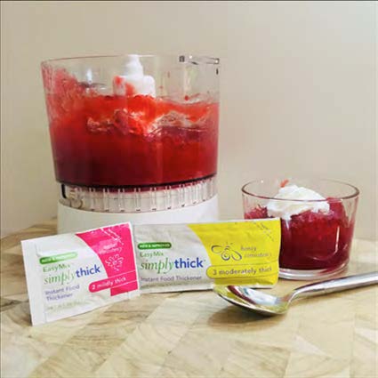 SimplyThickGel's tweet photo. #ThickenedGelatin is an easy and delicious treat!
✔️ Add 1/2 cup of chilled, pre-set gelatin to food processor.
✔️ Add #SimplyThick gel and process until thoroughly mixed. (1-6g #MildlyThick Packet OR 1-12g #ModeratelyThick Packet)
✔️ Spoon into serving dish and enjoy!
#dysphagia https://t.co/rSNVSHLqQP