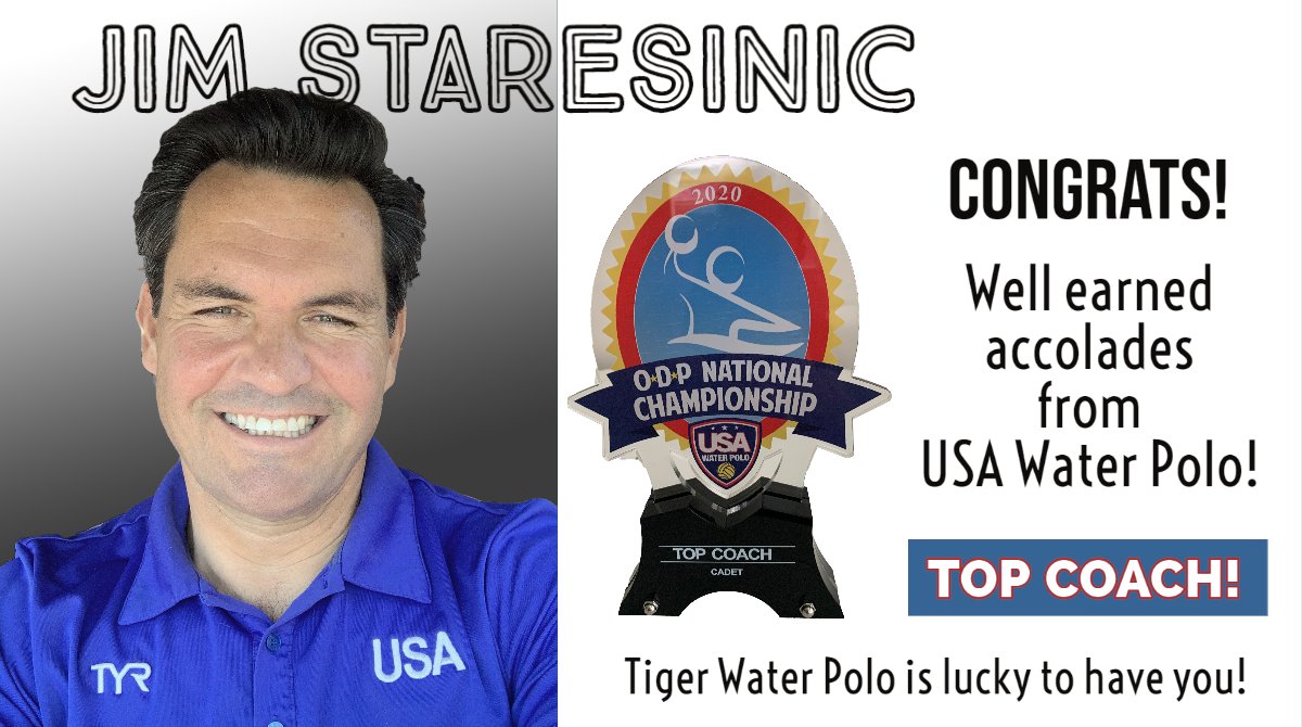 Our own Jim Staresinic <a href="/jstaresinic/">Jim Staresinic</a> was awarded "Top Coach" for the Cadet age group in recognition for his outstanding effort in leading his GLZ <a href="/GLZoneUSAodpWP/">Great lakes Zone Wp</a>  Boys Team through their excellent ODP tournament.  We are proud to call you ours!  <a href="/usawpODP/">USA Water Polo ODP</a> <a href="/USAWP/">USA Water Polo</a>