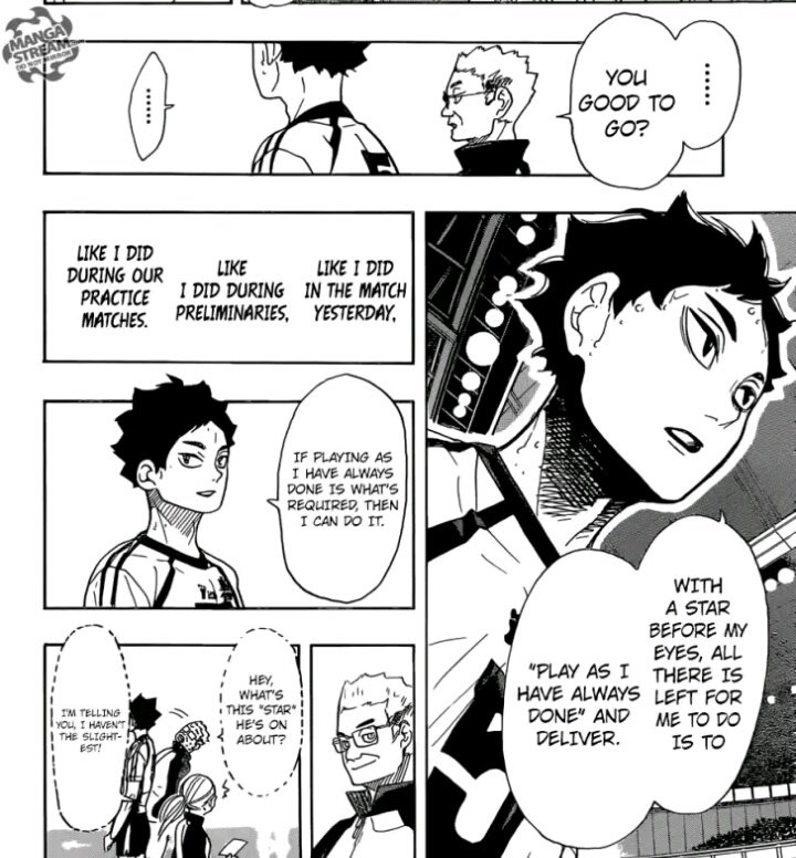 "i mean, this is akaashi we're talking about here.""with a star before my eyes, all is there left for me to do is play as i have always done and deliver."look at them trusting each other so much i'm gonna cry.