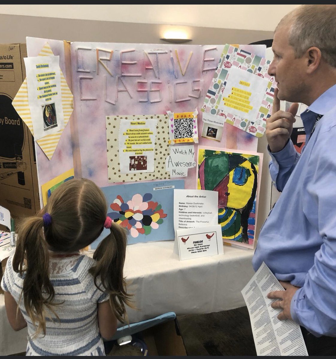 MrsSimsELT's tweet photo. So thankful for a principal that joins in our learning! The students were so proud to share with him tonight at the GT Expo. Thank you for being such an amazing leader for our cardinals, Mr. Duncan !! @HumbleISD_WCE @HumbleISD @HumbleISD_ADV https://t.co/3KZcvKVPjE