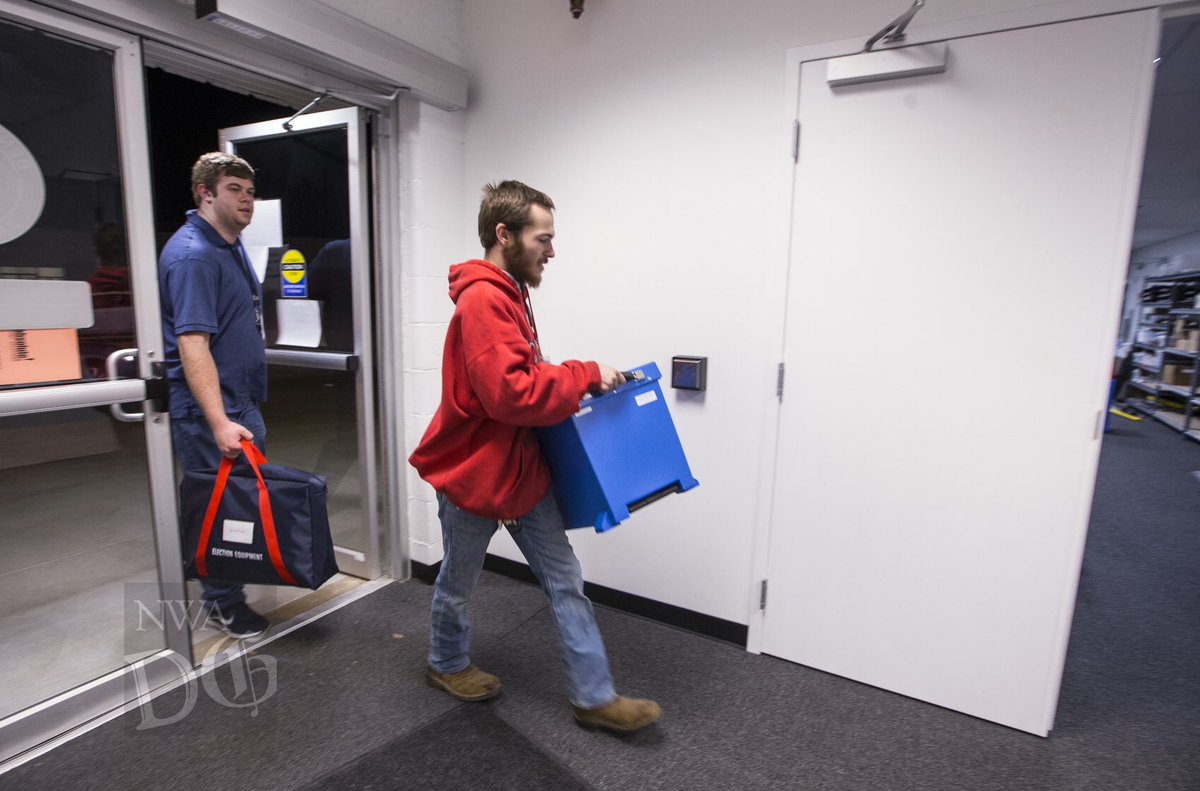 Some election crossfit going on here at the Benton County Election Commission. Visit nwadg.com for complete election coverage.