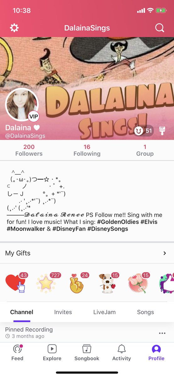 bonbonsandbooks's tweet photo. Yay I hit 200 on @Smule #smulesinger #smule 💗🎶🎤🎶 https://t.co/zJh8nWaPFj