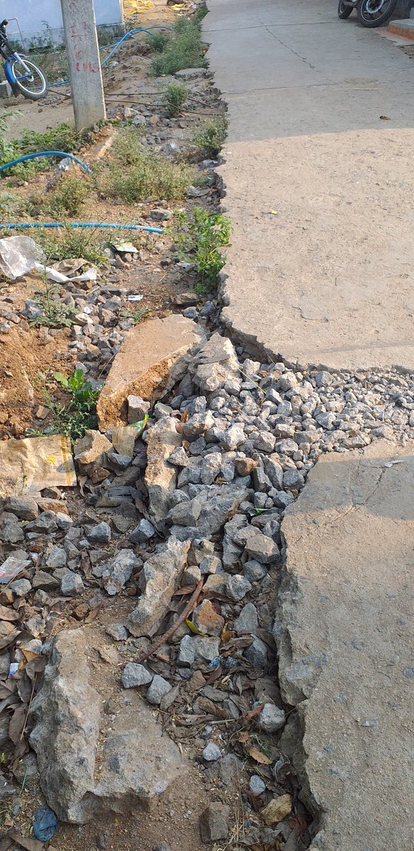 pawankumar5Wgl's tweet photo. @KTRTRS sir plz take care on warangal 8 division sc colony peoples request 
Mission bhageradha work road repair is pending since 4 months plz https://t.co/iKjLzwv6wT
