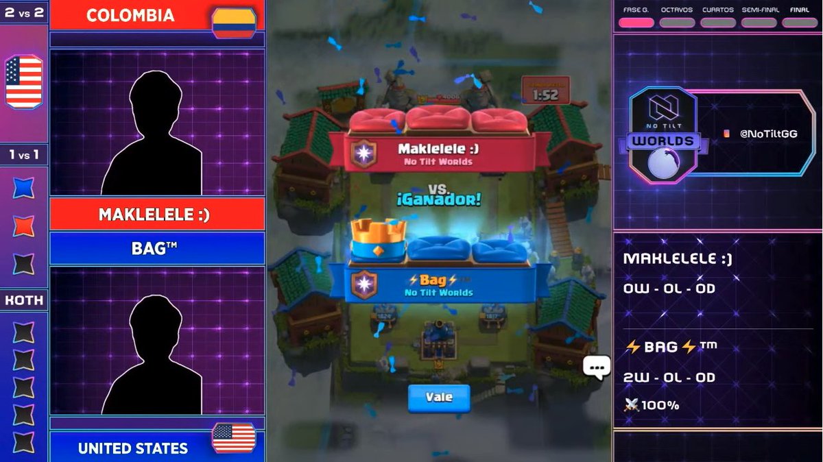And 🇺🇸 <a href="/TeamUSA_CR/">Team USA CR</a> takes this important victory 2 - 0 🦅

<a href="/bag_clashroyale/">bag</a> giving the win to his team 🙌

GG WP