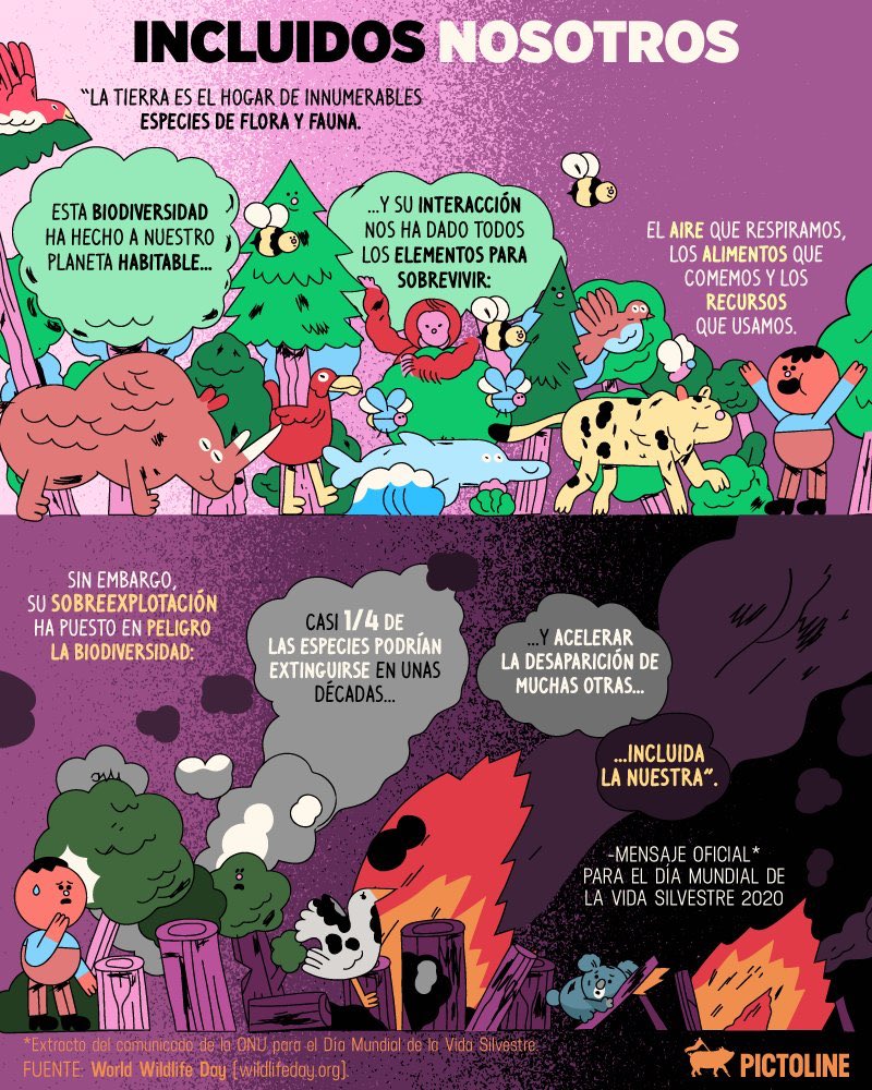 Elfuturocomun's tweet photo. Hoy en el Día Mundial de la Vida Silvestre, tomemos un momento de conciencia sobre lo muchísimo muy importante que es en nuestra vida. #diamundialdelavidasilvestre #DiaDeLaNaturaleza #wordwildlife #Wildlifeday #SerConciente #Sustentabilidad https://t.co/l6uQlA1NBS
