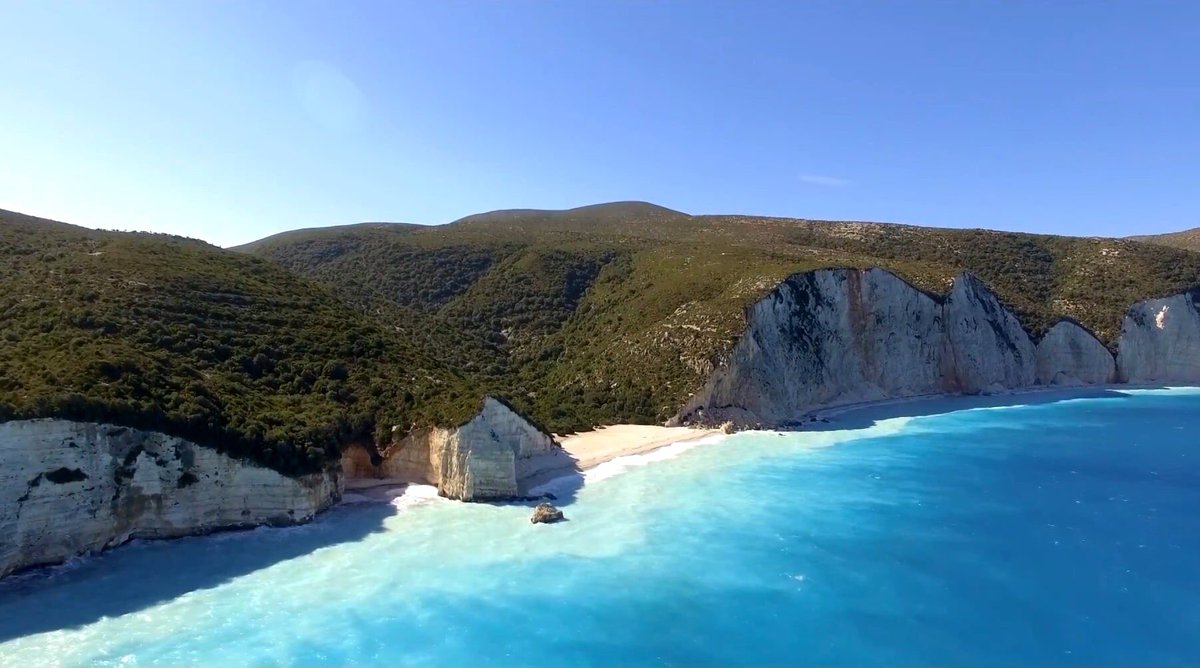 KefaloniaMy's tweet photo. Fteri beach Kefalonia island Greece https://t.co/bSGguCZ7sF