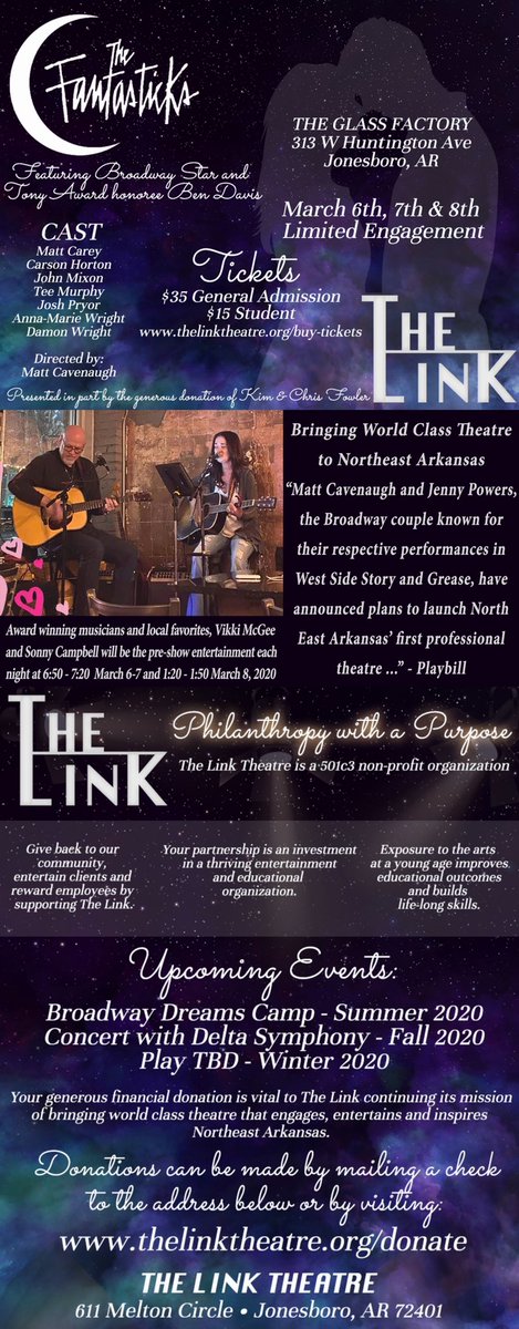 Check it out! Get your tickets! This weekend! #worldclasstheatre #mattcavenaughjenniepowers #vikkimcgeesonnycampbell #itsaboutthemusic