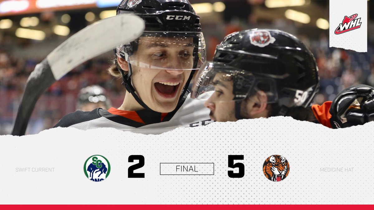 TheWHL's tweet photo. FINAL: @SCBroncos (2) at @tigershockey (5)
STATS π | https://t.co/NYkWYgwynI
#MHvsSC https://t.co/mjuwqx2UNV