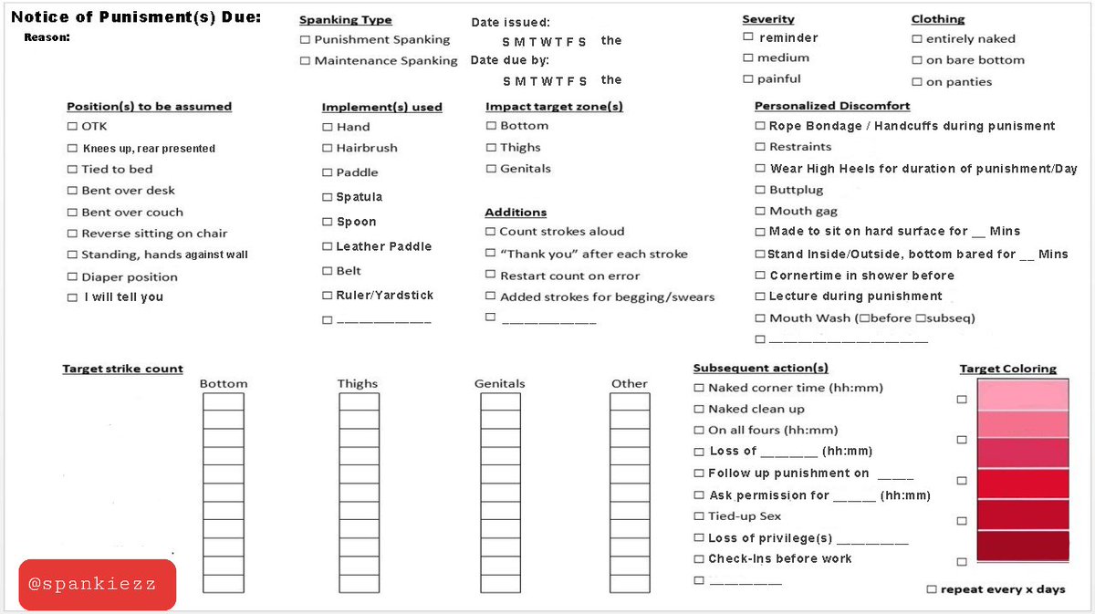 Spankiezz's tweet photo. I want sb to fill one of these out for meee!! 🥵🥴🥺

Feel free to retweet! I modified it from one I found a long time ago :3 https://t.co/wK2ouPrbIa