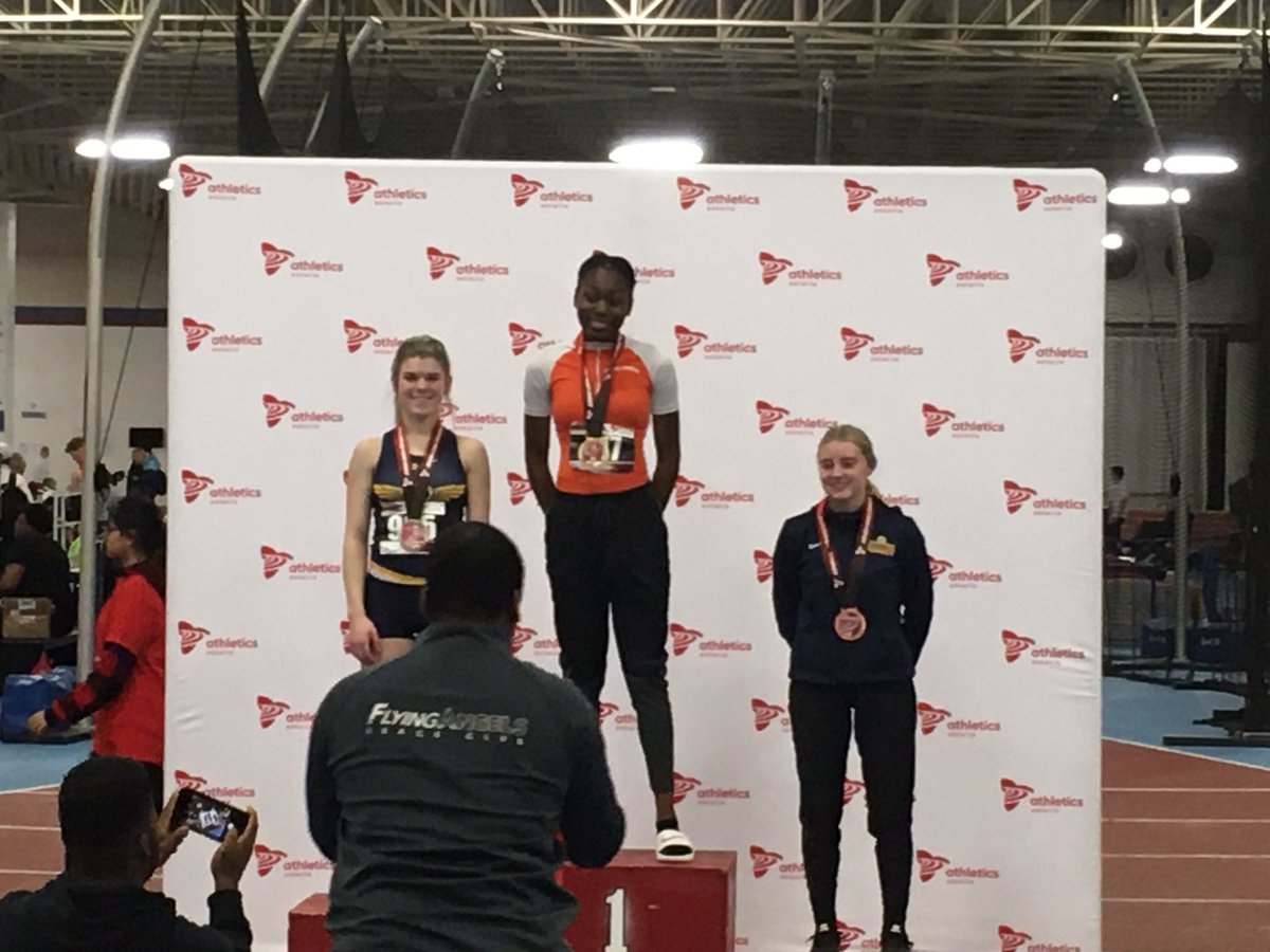 Some bronze at AO Indoor Championships U20 TJ.  Looking forward to March break training camp with the jump squad!