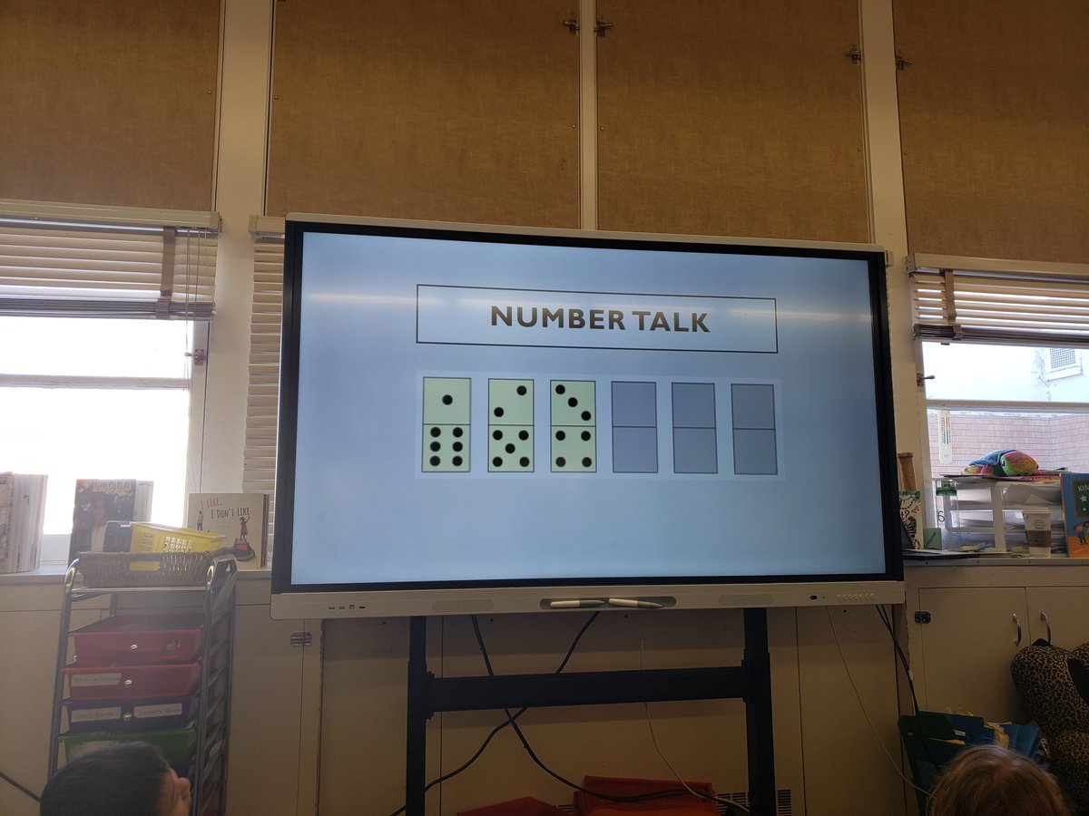 SDSymington's tweet photo. Our grade 2's are continuing their work on number talks. Look deeply- what do you see? 
#haysboroloveslearning https://t.co/JFBmJ9DTje