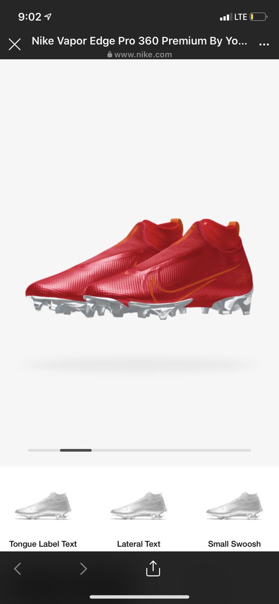 I found my cleats for the 2020 season I’m so glade that <a href="/BryceWisdom20/">Bryce Wisdom🌀</a> was able to customize my cleats for me
