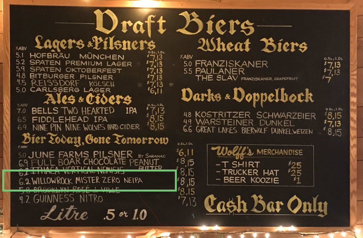 Mister Zero now available on tap at <a href="/WolffsBiergartn/">Wolff's Biergarten</a> Syracuse! 🍻