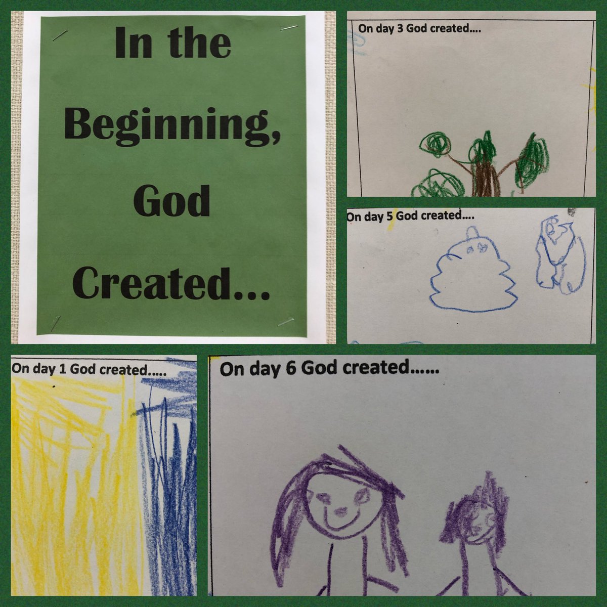 AnneFitz_ECSD's tweet photo. Kindergarten students celebrate God’s creations through their art.  🌍 💙#ecsdfaithinspires ⁦@EdmCathSchools⁩ https://t.co/eJz4dfpfBp