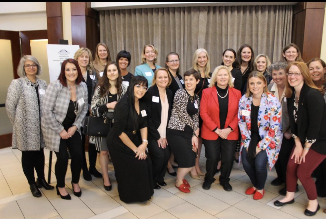 kristinbevil's tweet photo. Railroad Day on the Hill begins in a few hours...Glad I got to kick off the event with these amazing women🚂#Railwaywomen #RailDay2020 #PioneerRailcorp @ASLRRA @RailwayWomen https://t.co/SiPOub4v9R