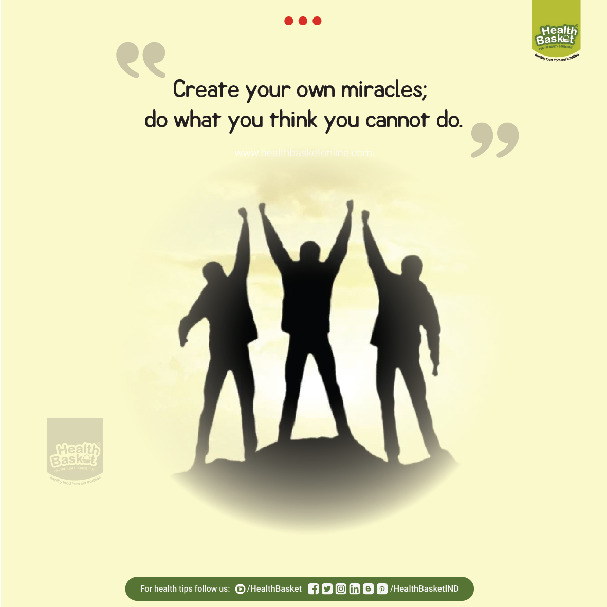 HealthBasketIND's tweet photo. WONDERFUL WEDNESDAY
Facebook: https://t.co/7Cmwrwoyho
YouTube: https://t.co/mmYJzgzD7D
Website: https://t.co/0zgGj9M6zQ
Instagram: https://t.co/6t4rhbXVMw
#motivation #inspiring #happy #HealthBasketIND #freehealthtips #healthbasketonline #HealthBasket #happy_wednesday https://t.co/d5f8AQFneH