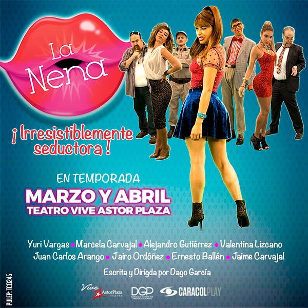 La Nena es una chica sin límites, sin ataduras y sin vergüenza. Embarazada y viuda, decide casarse con Gerardo mientras que el recuerdo de su marido muerto la atormenta. ¿Cómo termina esta historia?

¿Dónde?: <a href="/viveastorplaza/">Vive Astor Plaza Teatro</a> 
Pullep: TCQ245
Boletas en primerafila.com.co