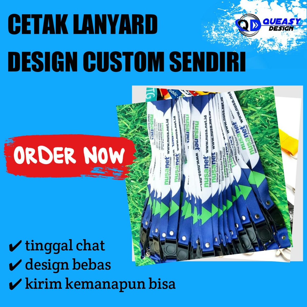 Open order pembuatan tali id card/lanyard
Dengan Kualitas yang terjamin Dan harga bisa menyesuaikan yang Sesuai dengan kebutuhan/buget.