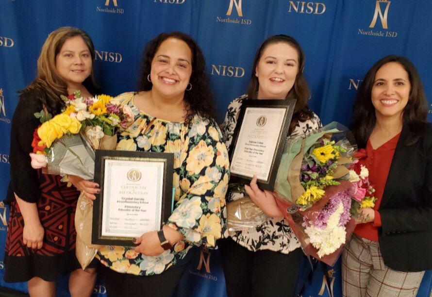 Congratulations to Elrod’s Educators of the Year- Crystal Garcia and Kalena Crites!! Two very well-deserving teachers! #NISDLegends <a href="/NISDElrod/">Elrod ES</a> <a href="/CrystalgTXteach/">Crystal Garcia</a> <a href="/armenta_8885/">JoAnn Armenta</a>