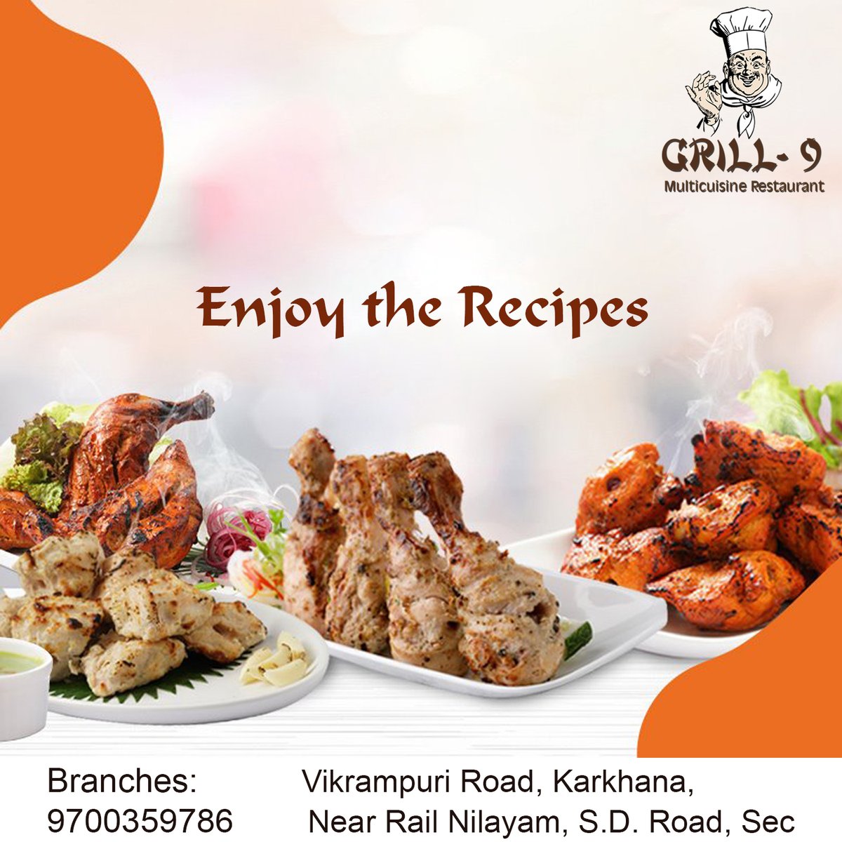 grill_9's tweet photo. "Laughter is brightest in the place where the food is."
Visit us for delicious food and enjoy the taste of various Indian dishes.@ GRILL 9
Call us:9700359786
#foodlovers #foodie #deliciousfood.
#grill9 https://t.co/qjfUIonj10