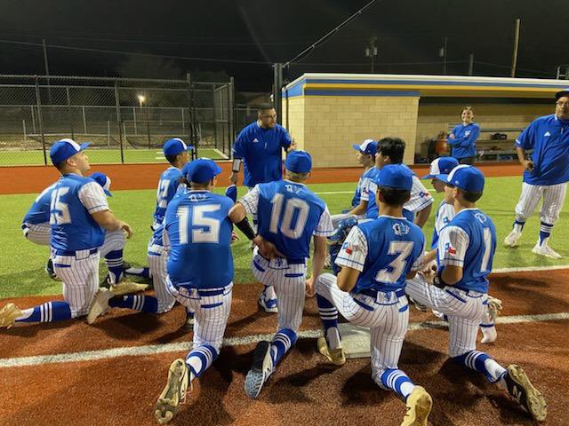 CoachOG5's tweet photo. Proud to get my first Win as a Head Coach in a tough district opener against Freer by a score of 4-2. It meant so much to see this group of young men face adversity and conquer the opportunity by doing the small things right! On to the next! ๐๐ฝโพ๏ธ #NewBlueCrew #BadgerSwagger https://t.co/jNTyVZy2mj
