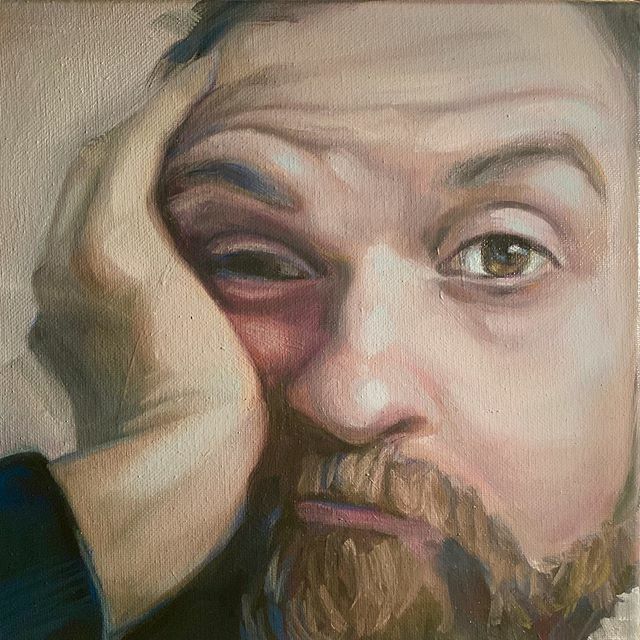 “Guss” 10” x 10” oil on canvas. #smushyface #yycart #yycartist #portraitpainting #canadianart #paintings #portraitpaintings #oilpainting #yycnow #instaartwork #instaart #artistsoninstagram #artofinstagram ift.tt/2TyC0Gc