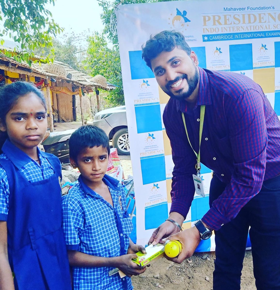 icse_school's tweet photo. “Deeds of Giving are the very foundations of the world “. 
Event - Joy Of Giving by the students of Presidency School. #communityhelpers https://t.co/T9csnw6N93