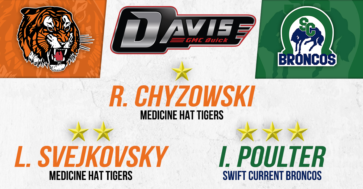 tigershockey's tweet photo. Tonight's 3β£ βοΈs brought to you by @DavisMedhat!!
#medhat #50yearsofTigers #MHvsSC https://t.co/rc7nu2iwyC