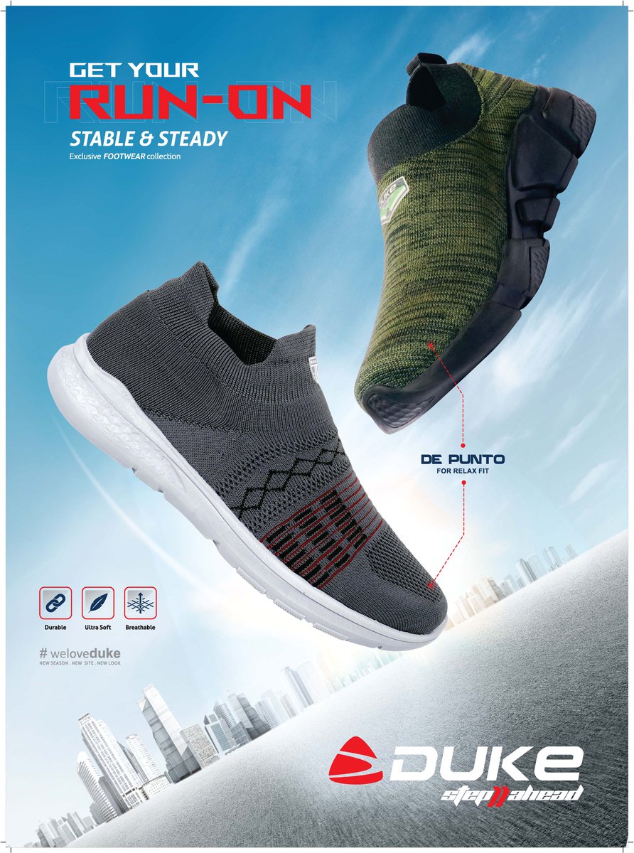 Dukefashions's tweet photo. Make your Run more comfortable with DUKE KNITTED SPORTS SHOES.
#StepAhead #WeLoveDuke #Fashion #Footwear #Shoes #blog #Fashionable #Style #trendy #comfortable #durable #Depunto #DukeFashions #Dukeindia #DukeClothing #WearDuke #MensShoes #lifestyle #running #Sports #gym #yoga https://t.co/ZqVqjjRJXv
