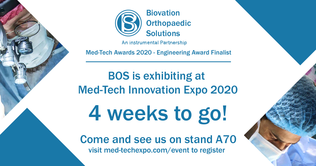 BiovationLtd's tweet photo. We have officially started our countdown at BOS!
Visit the link to find out more and to book your tickets to the #MedTechAwards.
https://t.co/4ilua211Bk
Not only are we proud sponsors of the #Design award, but we are finalists for the #Engineering award! 
See you on A70! https://t.co/AjEmDmoXZX