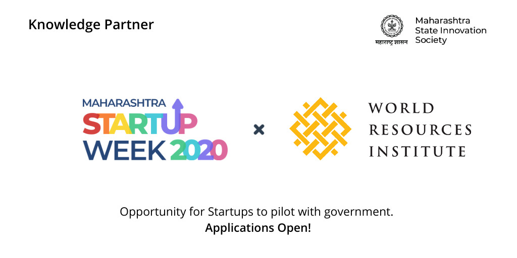 MSInSociety's tweet photo. @WRIIndia is a research organization that turns big ideas into action at the nexus of environment, economic opportunity &amp; human well-being.

They are knowledge partners to @mahastartupweek 2020.

Apply at https://t.co/ya7gmjXxUO by 6th March.

#startupweek2020 #socialimpact #B2G https://t.co/y2ZQiwG5wL