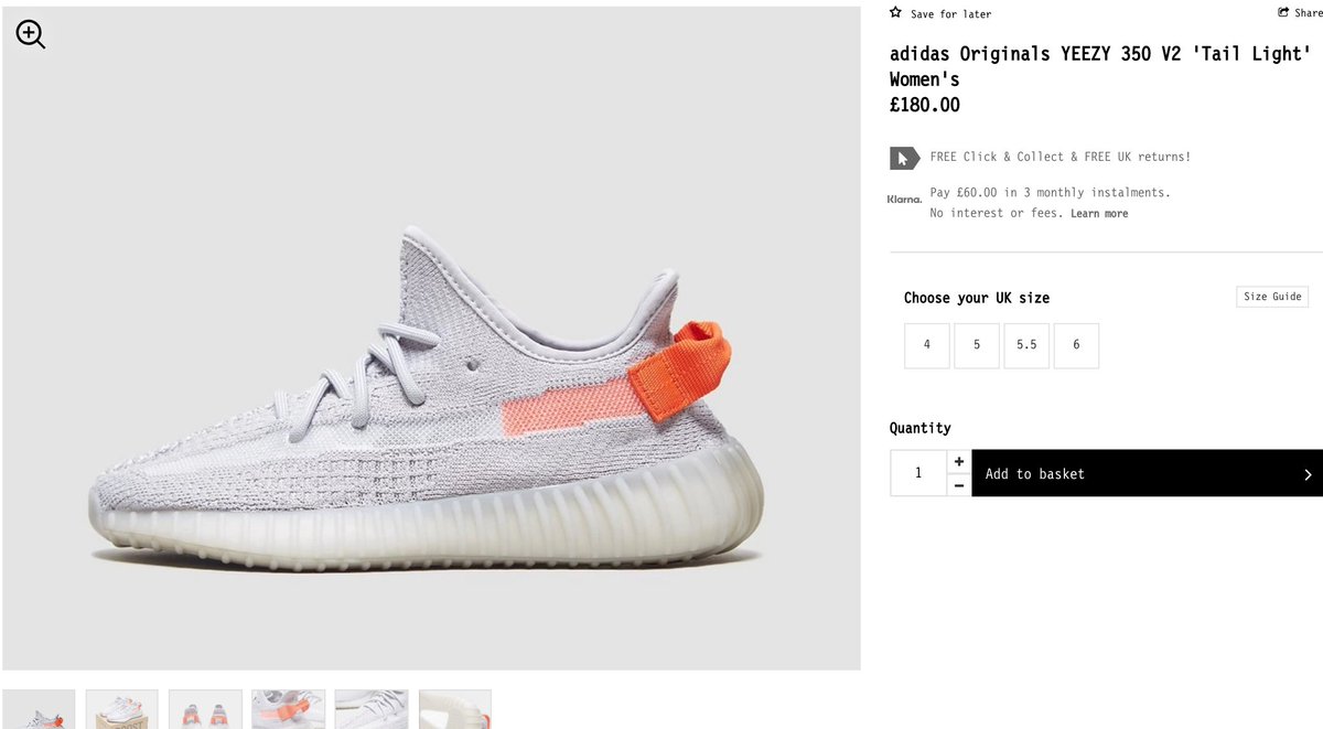 YEEZY BOOST TAIL LIGHT PRE ORDER FINN no