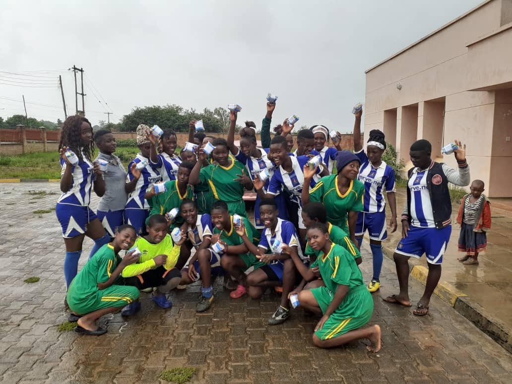ieuansdad's tweet photo. Met Shadreck from MASP yesterday. #masp. Here’s a footie tournament for girls he helped organise. Finalsusts both won re-usable sanitary pads from https://t.co/S43lmHZd1o - genius https://t.co/IDGWM7lfj0