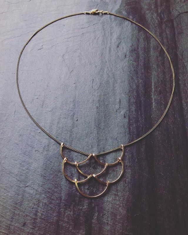The Small Scales Necklace by @l_greenwaltjewelry features a formed and forged pendant that is lightweight and easy to wear, all while making a statement. Choose from a wide selection of metals and chain lengths for a customized piece you'll reach for aga… ift.tt/3aqXF9S