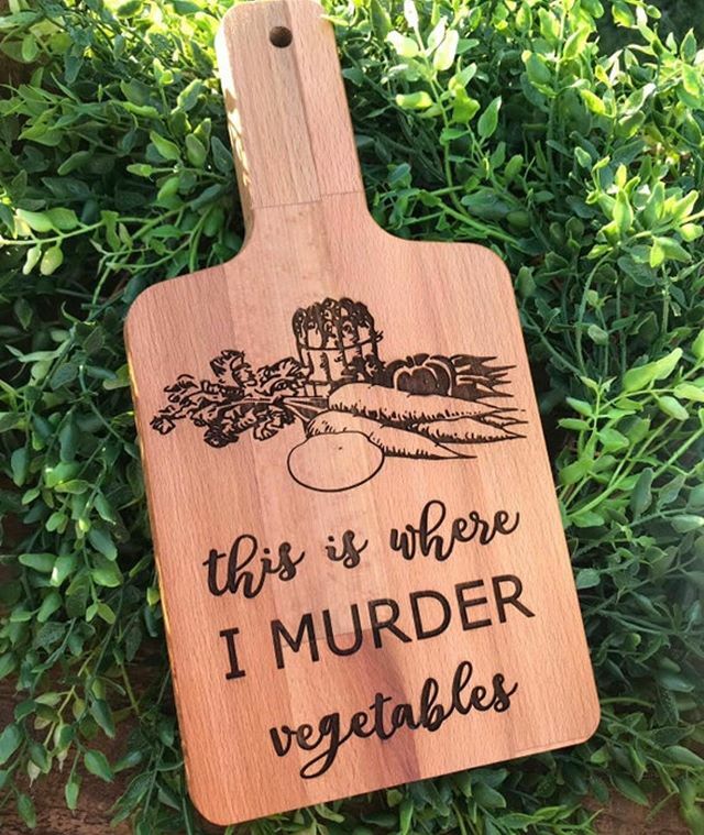 DiamondntheRust's tweet photo. This engraved design is a customer favorite on cutting boards! 😂🤣😂 We’re restocking the shop with a few tomorrow, but they can also be personalized if you’d like to add a name or special message. Currently we’re on a 4 day turnaround for personalization! https://t.co/9ejTJCJYO7