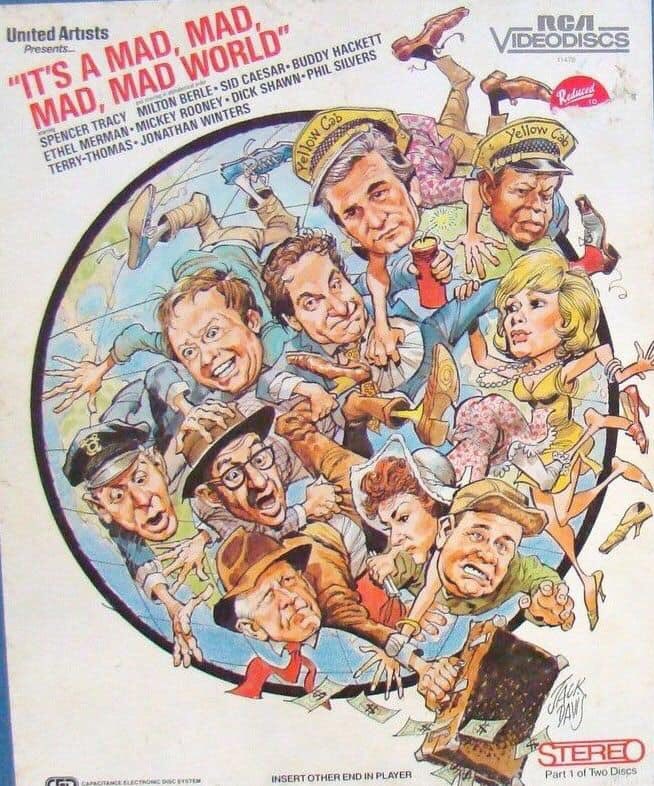 A Mad World Laserdisc! #EdieAdams #ItsAMadMadMadMadWorld #IAMMMMW #SpencerTracy #SidCaeser #PeterFalk #JonathanWinters #PhilSilvers #JimmyDurante #BuddyHackett #EthelMerman #TerryThomas #DickShawn