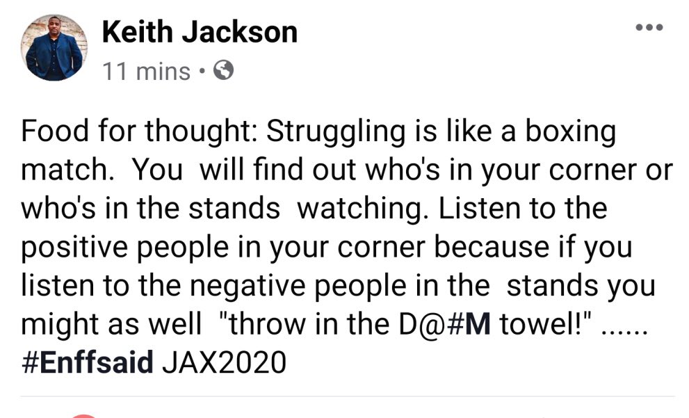 mrkjaxson's tweet photo. #FoodForThought #JAX2020 https://t.co/sEaGSVMLU0